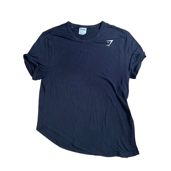 Gymshark Tops - Gymshark Black Asymmetrical Women Medium T-Shirt